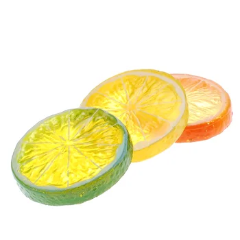 10 Adet Yapay Plastik Limon Dilimleri Gerçekçi Dekoratif Sahte Meyve Yeni Mutfak Düğün Dekorasyon Sahte Simülasyon DIY Sıcak
