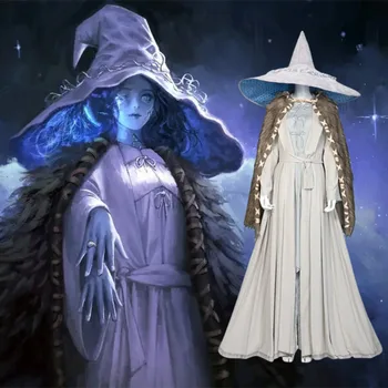 Anime Elden Yüzük Cosplay Kostüm Ranni Çünkü Elden Kar Cadı Ranni Karikatür Cosplay Sahne Cadılar Bayramı parti giysileri Seti Hediye