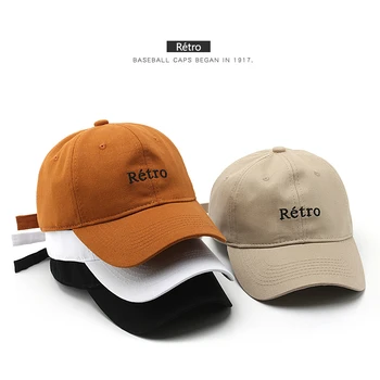SLECKTON pamuklu beyzbol şapkası Erkekler ve Erkekler için Rahat Baba Şapka Moda Nakış Şapka Ayarlanabilir Snapback Şapka Unisex Siperliği Kap