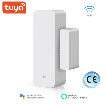 Tuya Akıllı yaşam Wifi Kapı Sensörü Wifi Akıllı Pencere Sensörü Kapı Açma Dedektörü Akıllı Ev Alarm Sistemi Alexa Google Asistan