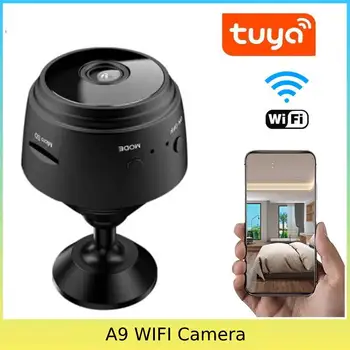 Tuya IP Kamera HD1080P Ev Güvenlik Kablosuz Wifi Mini Kamera CCTV Kızılötesi Gece Görüş Hareket Algılama SD Kart Yuvası Ses