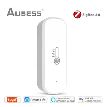Tuya Zigbee VEYA WiFi Akıllı Sıcaklık Nem Sensörü SmartLife APP Uzaktan Monitör Akıllı Ev Alexa Google Asistan İle Çalışmak
