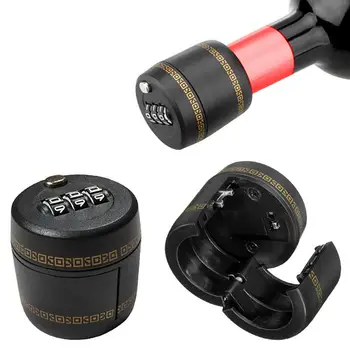 Şarap şişesi şifreli kilitler Likör Viski Şişesi Üst Stoper Vakum Fiş Cihazı Koruma Pratik Gadget Mobilya Kilidi